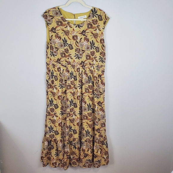 Coldwater Creek Dresses & Skirts - Coldwater Creek Womens Maxi Dress Flowing Boho Flower Print Size PM